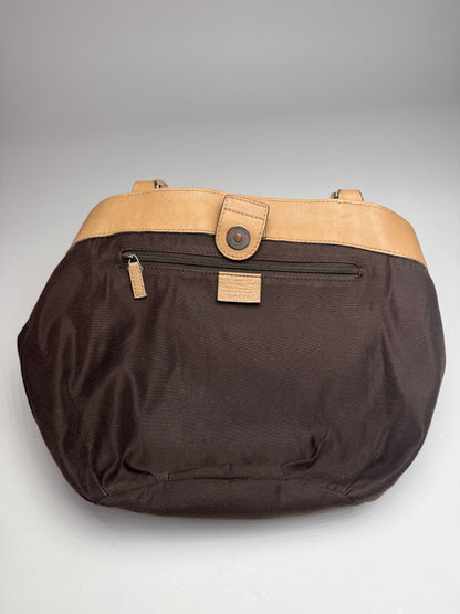 Vintage Gucci Monogram D-Ring Bag Beige Brown
