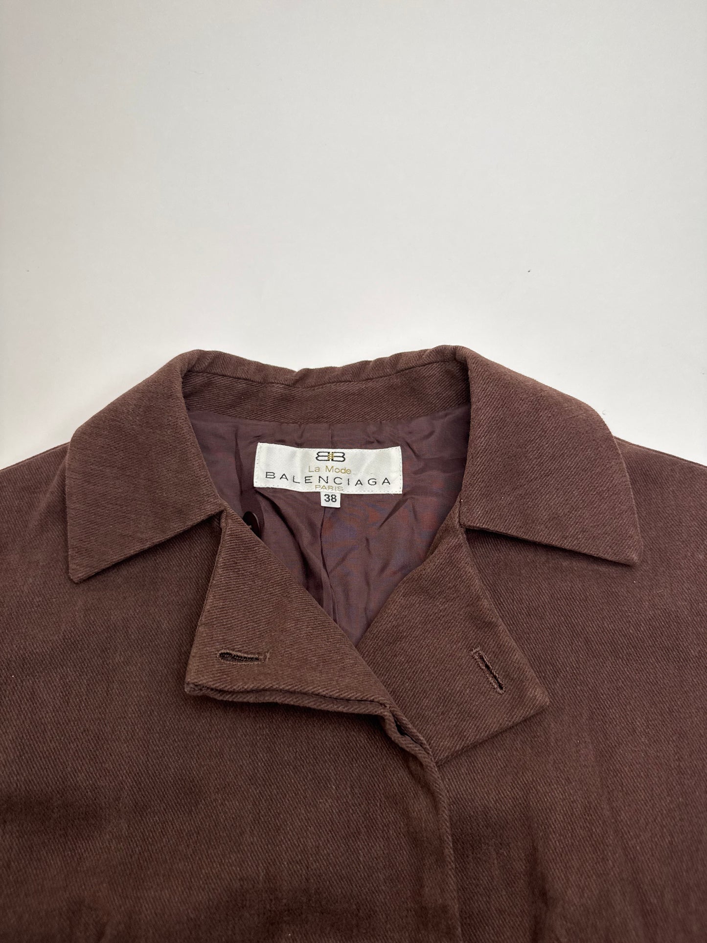 Vintage Balenciaga Short Trenchcoat Brown 38\M