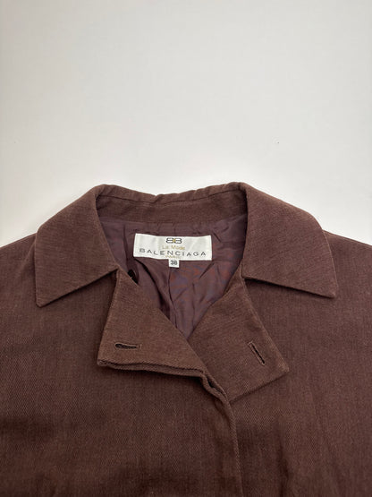 Vintage Balenciaga Short Trenchcoat Brown 38\M