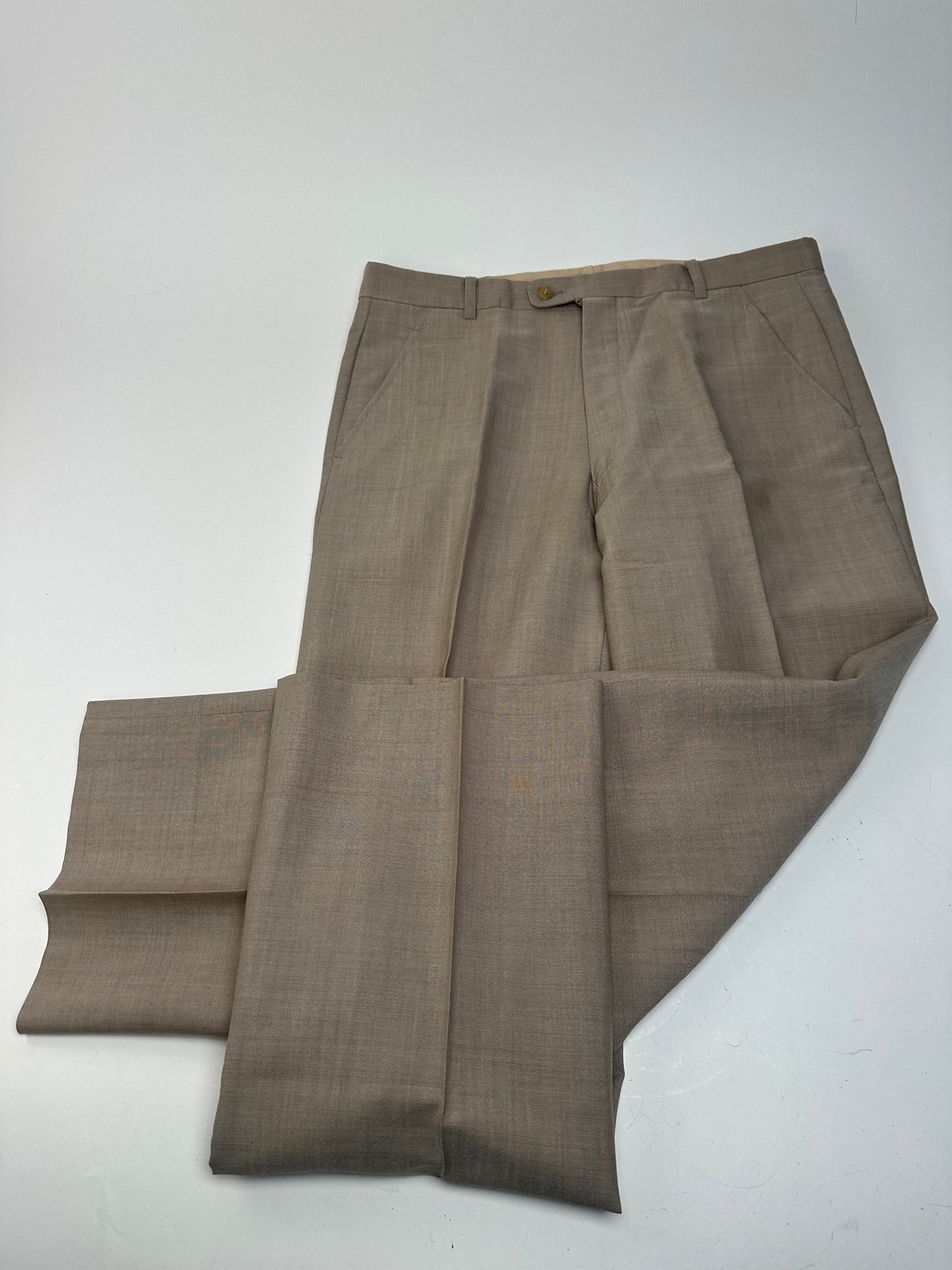 Vintage Dior Wool Pants Brown / Grey M