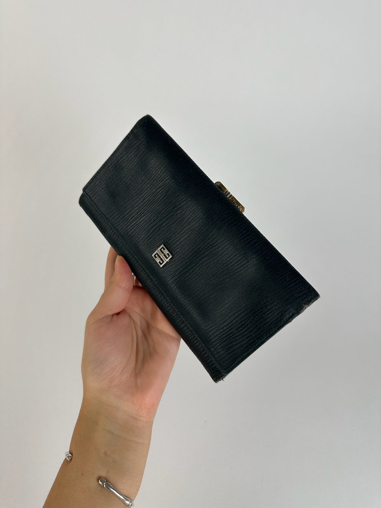 Vintage Givenchy Leather wallet Green