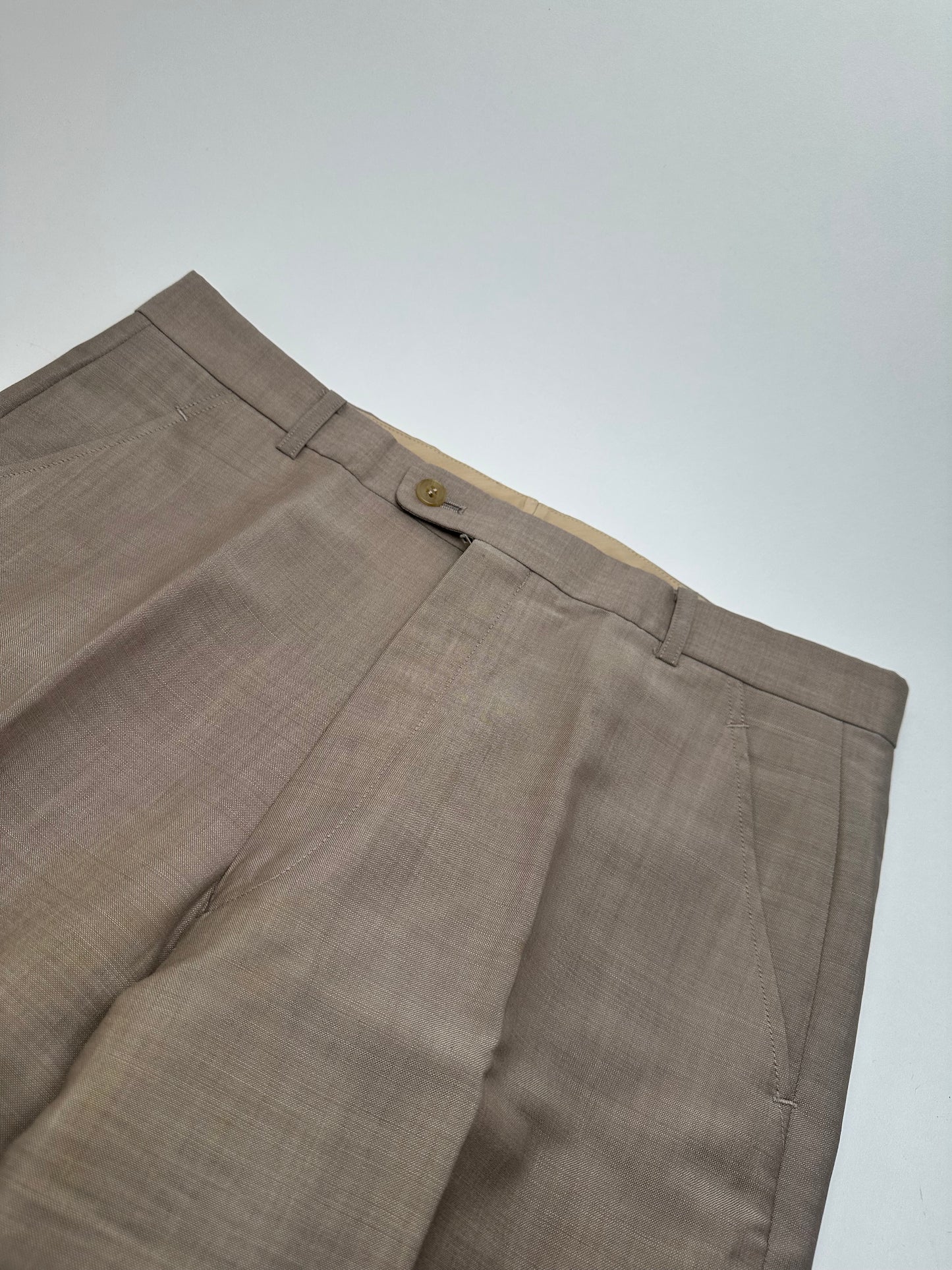 Vintage Dior Wool Pants Brown / Grey M