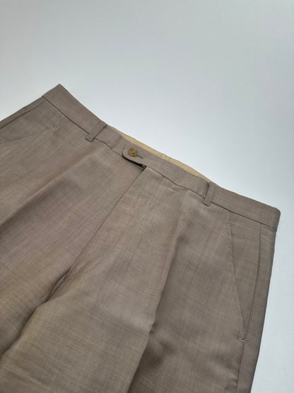 Vintage Dior Wool Pants Brown / Grey M