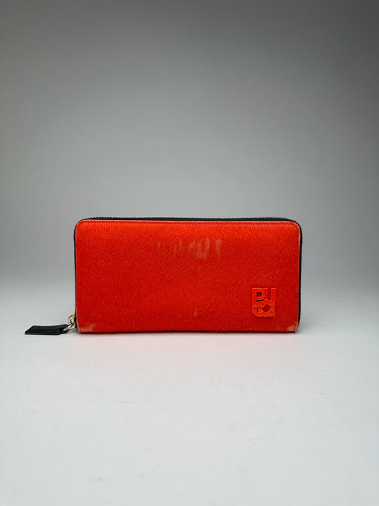 Vintage Miu Miu Leather Wallet red