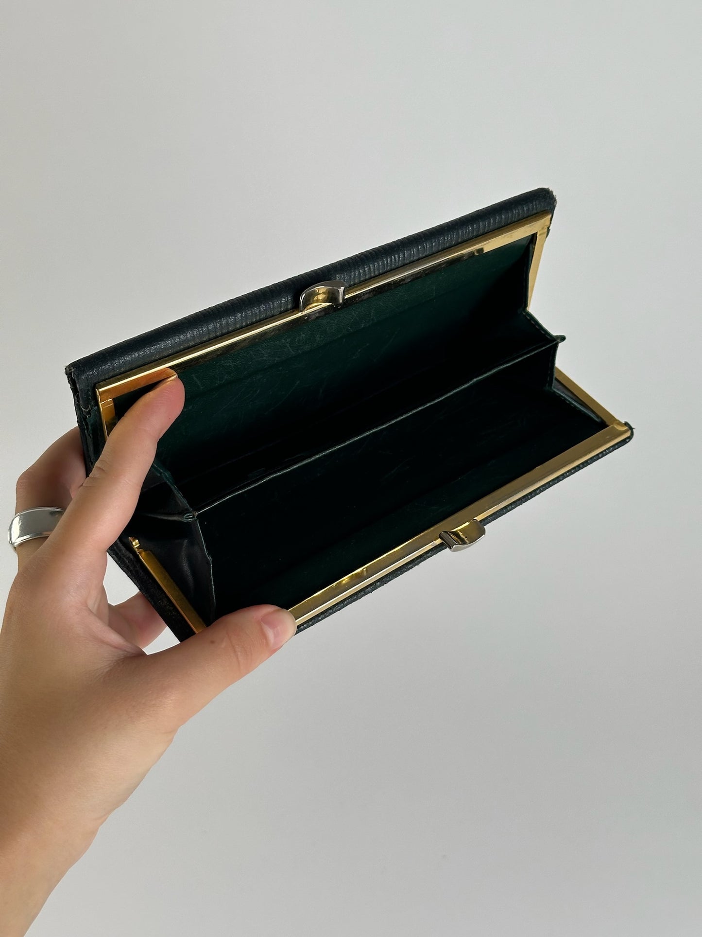 Vintage Givenchy Leather wallet Green