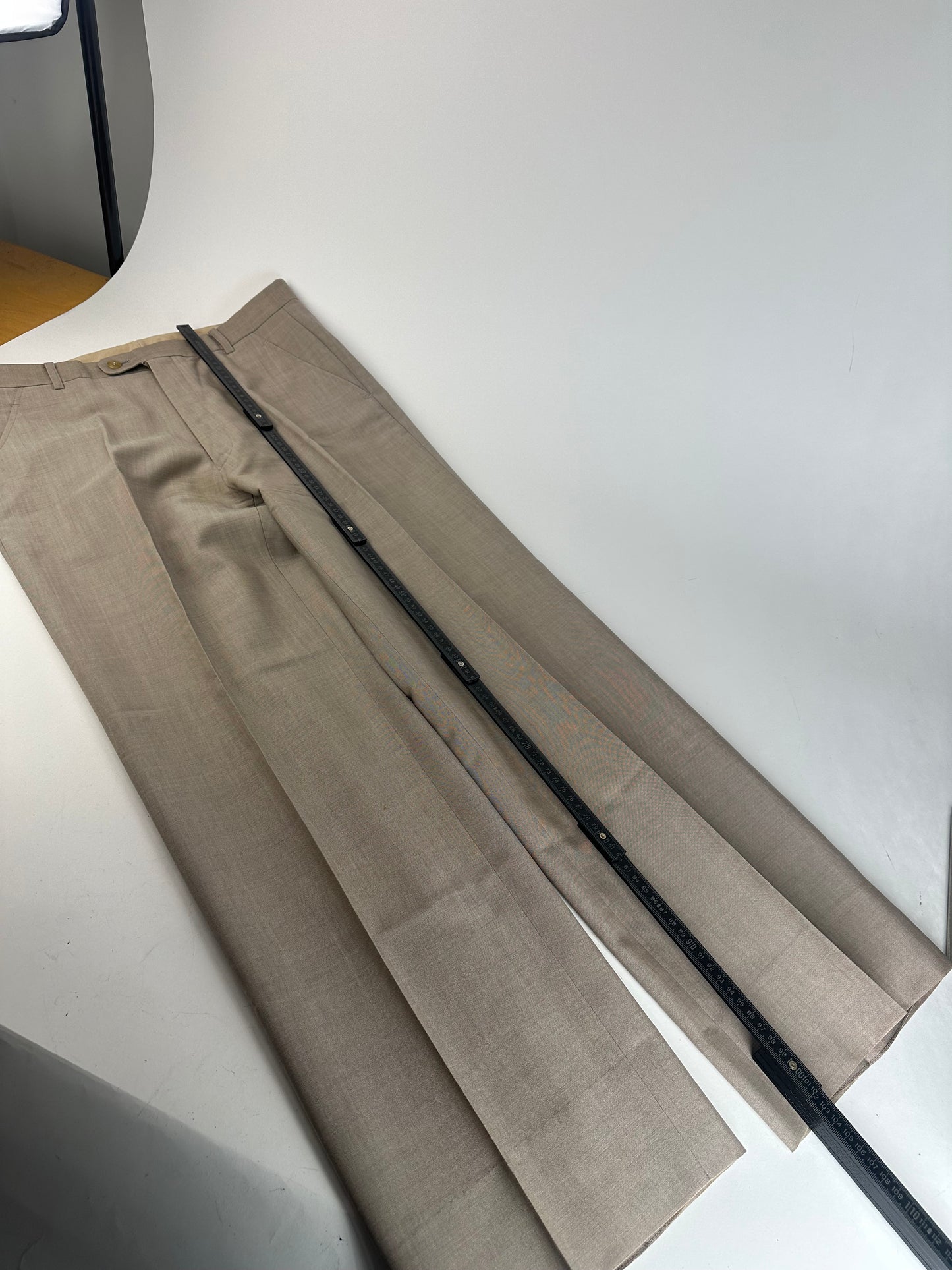 Vintage Dior Wool Pants Brown / Grey M