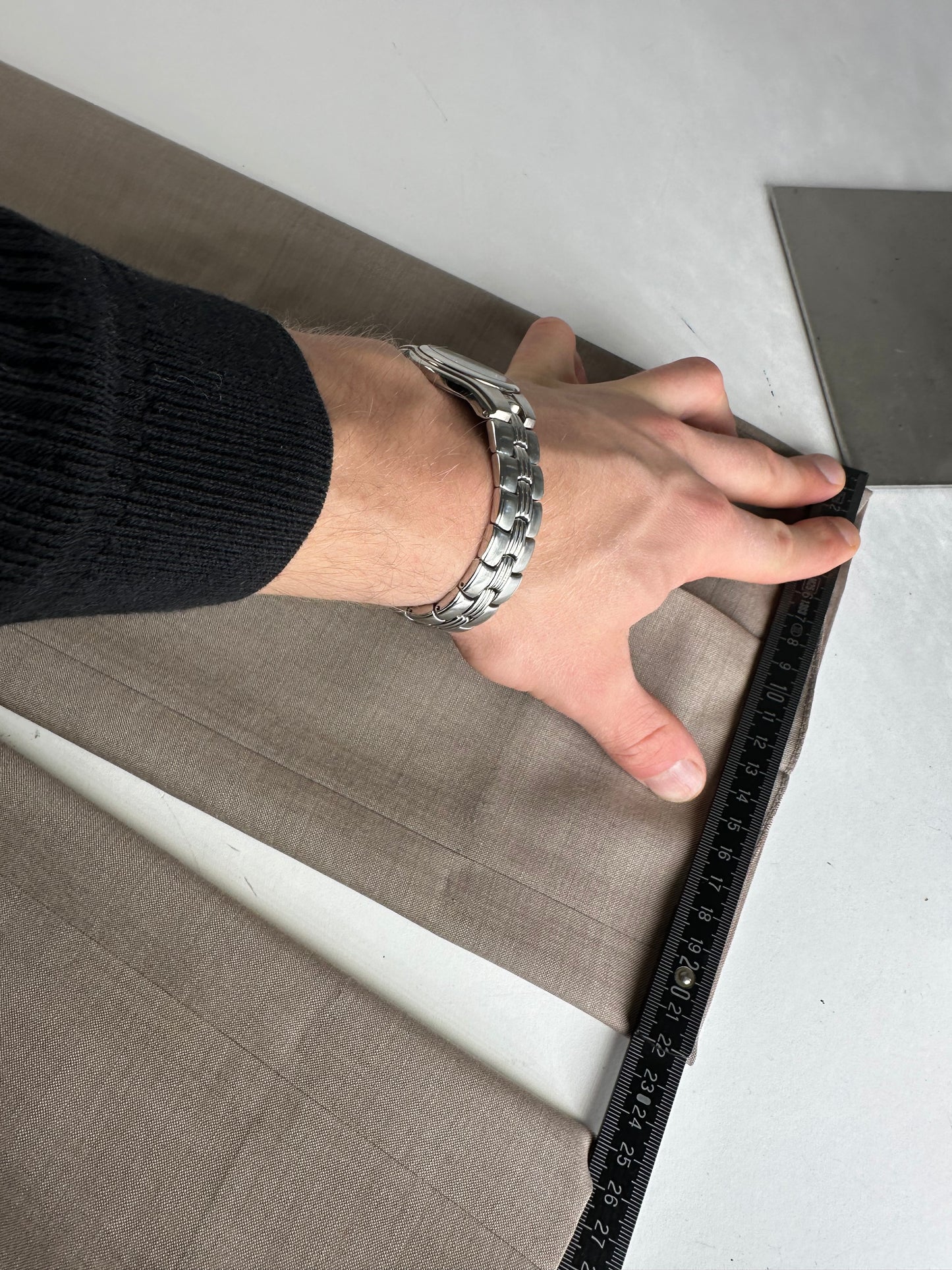 Vintage Dior Wool Pants Brown / Grey M