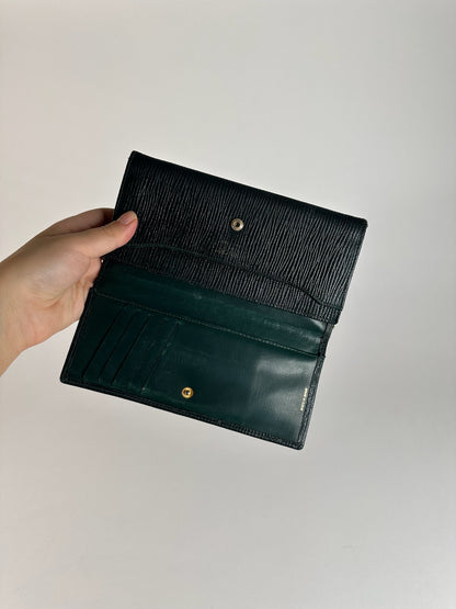 Vintage Givenchy Leather wallet Green