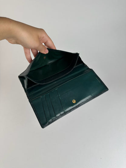 Vintage Givenchy Leather wallet Green