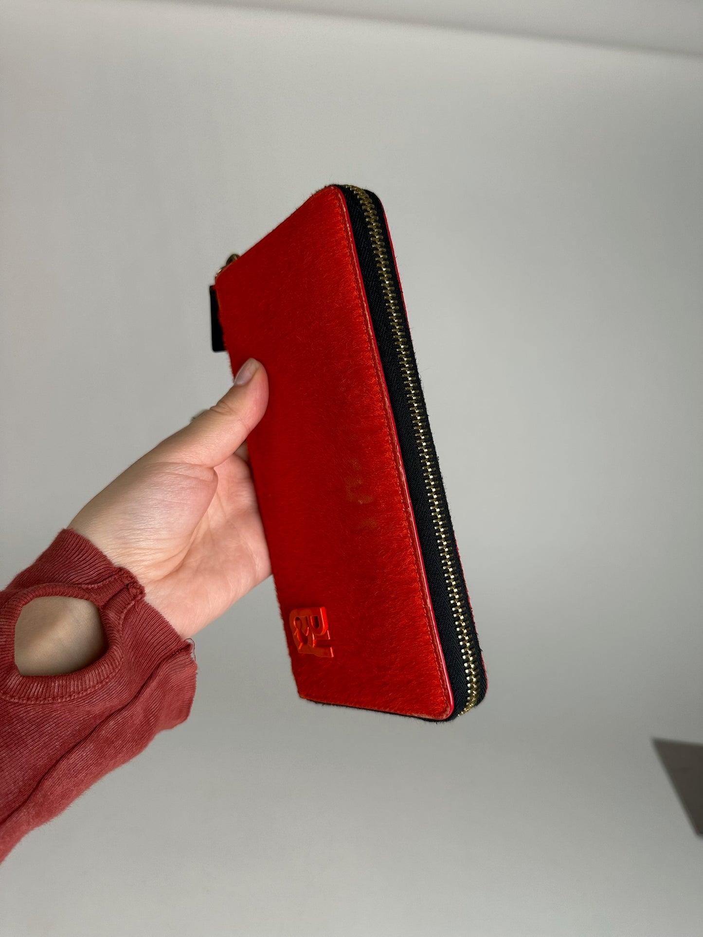Vintage Miu Miu Leather Wallet red