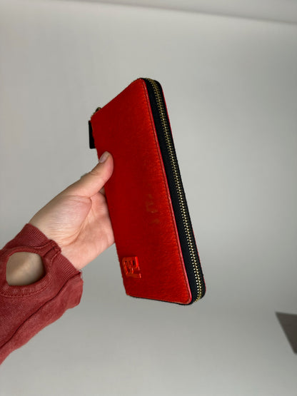Vintage Miu Miu Leather Wallet red