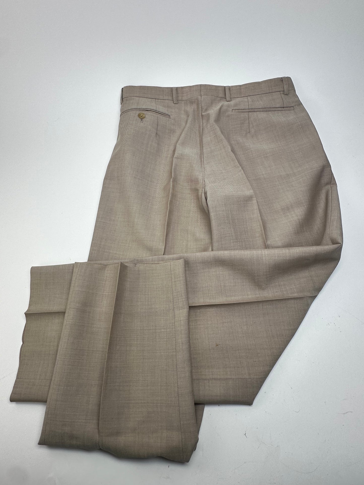 Vintage Dior Wool Pants Brown / Grey M
