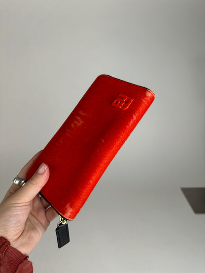 Vintage Miu Miu Leather Wallet red
