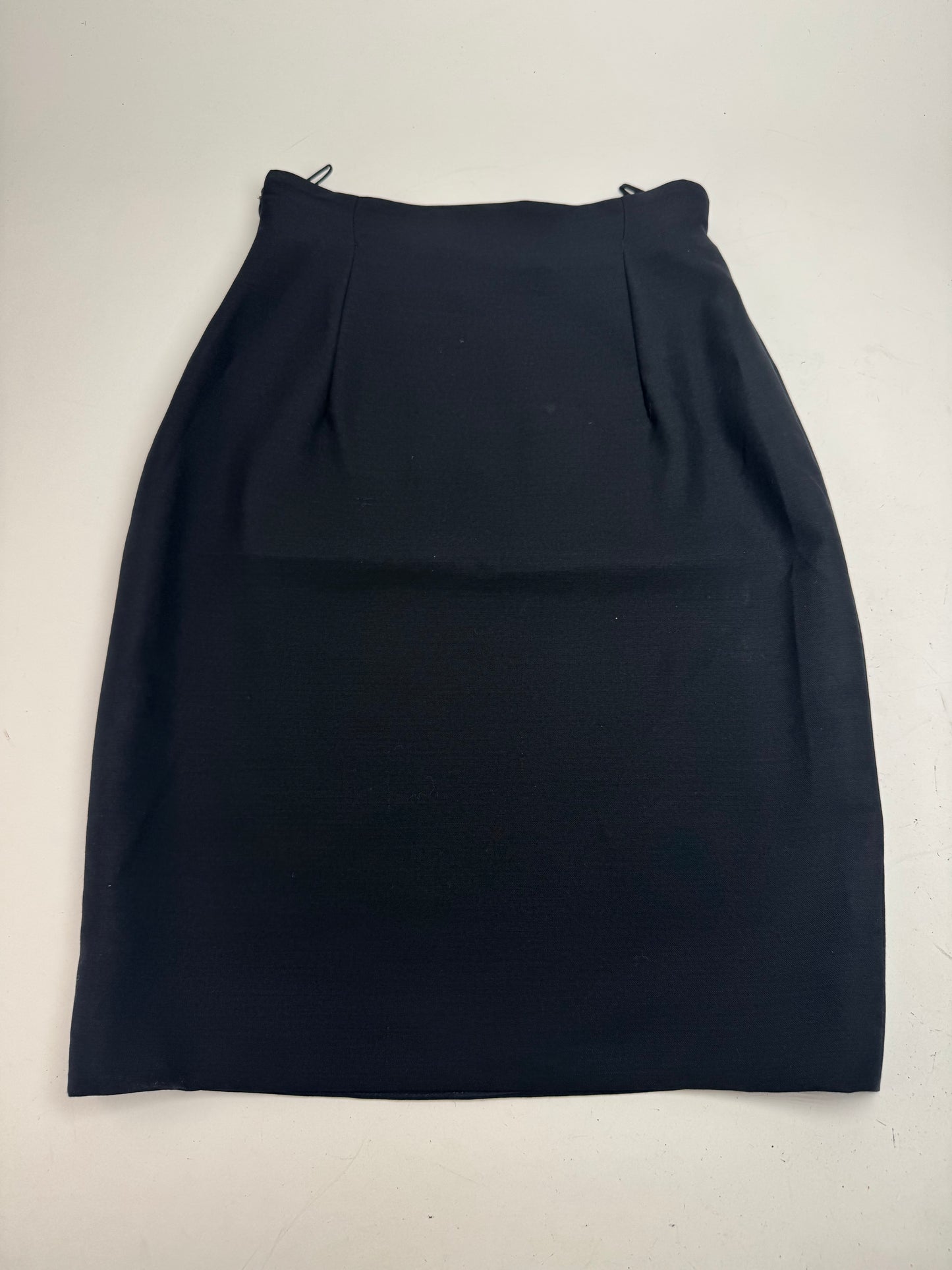 Vintage Gianni Versace Wool Skirt Navy 38/M