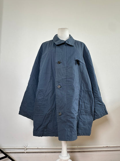 Vintage Dior Men's Cotton Coat Navy Blue L