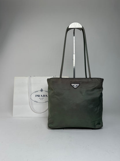 Vintage Prada Polyester Handbag Green