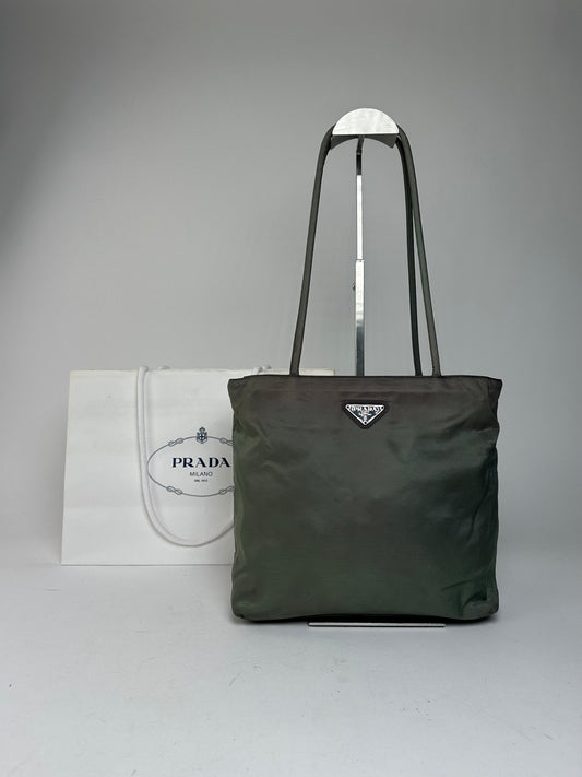 Vintage Prada Polyester Handbag Green