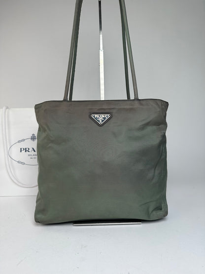Vintage Prada Polyester Handbag Green