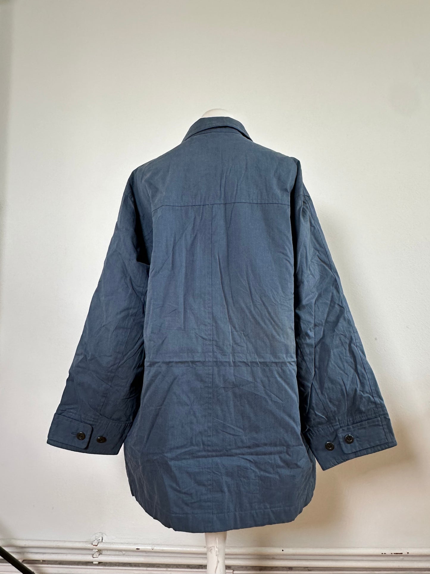 Vintage Dior Men's Cotton Coat Navy Blue L