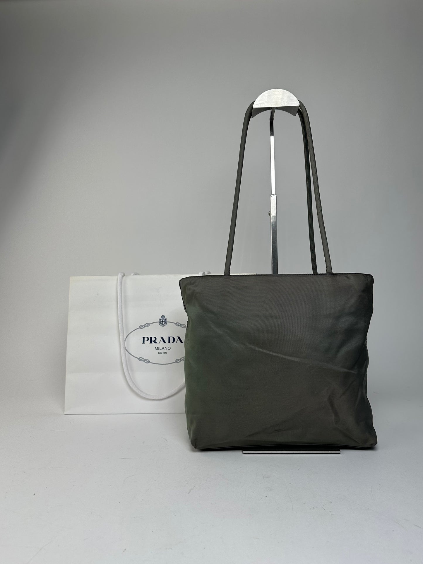 Vintage Prada Polyester Handbag Green