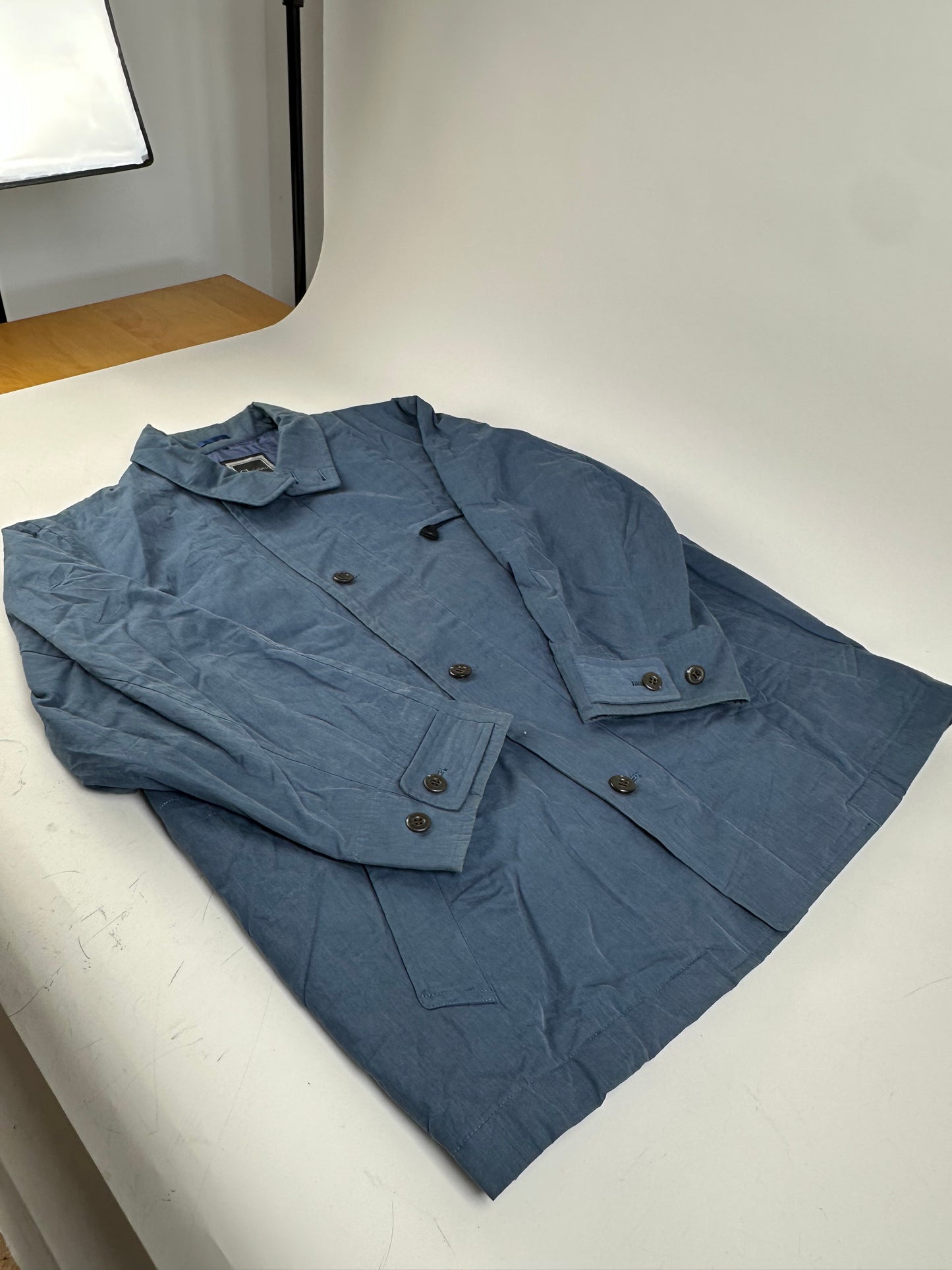 Vintage Dior Men's Cotton Coat Navy Blue L