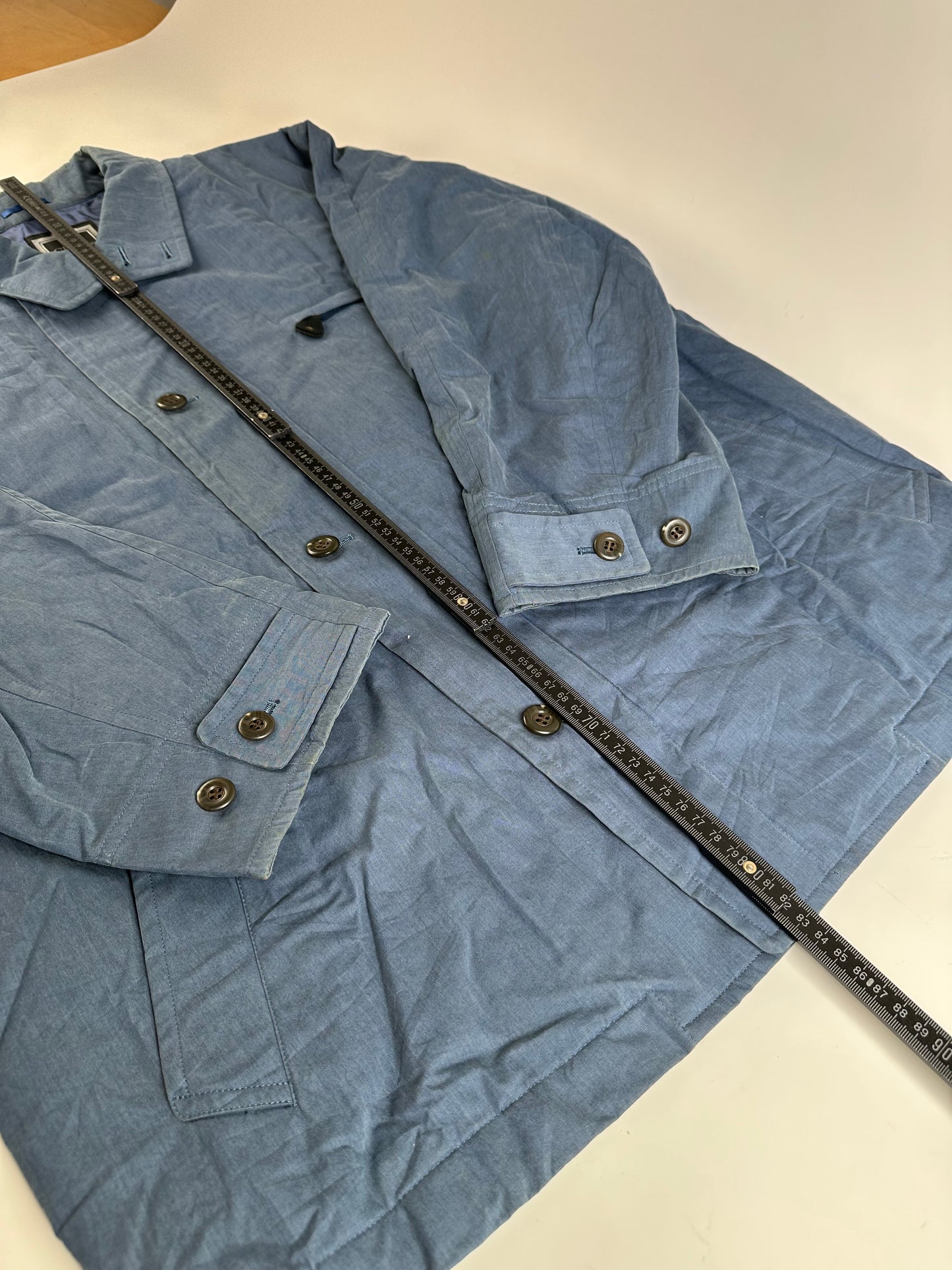 Vintage Dior Men's Cotton Coat Navy Blue L
