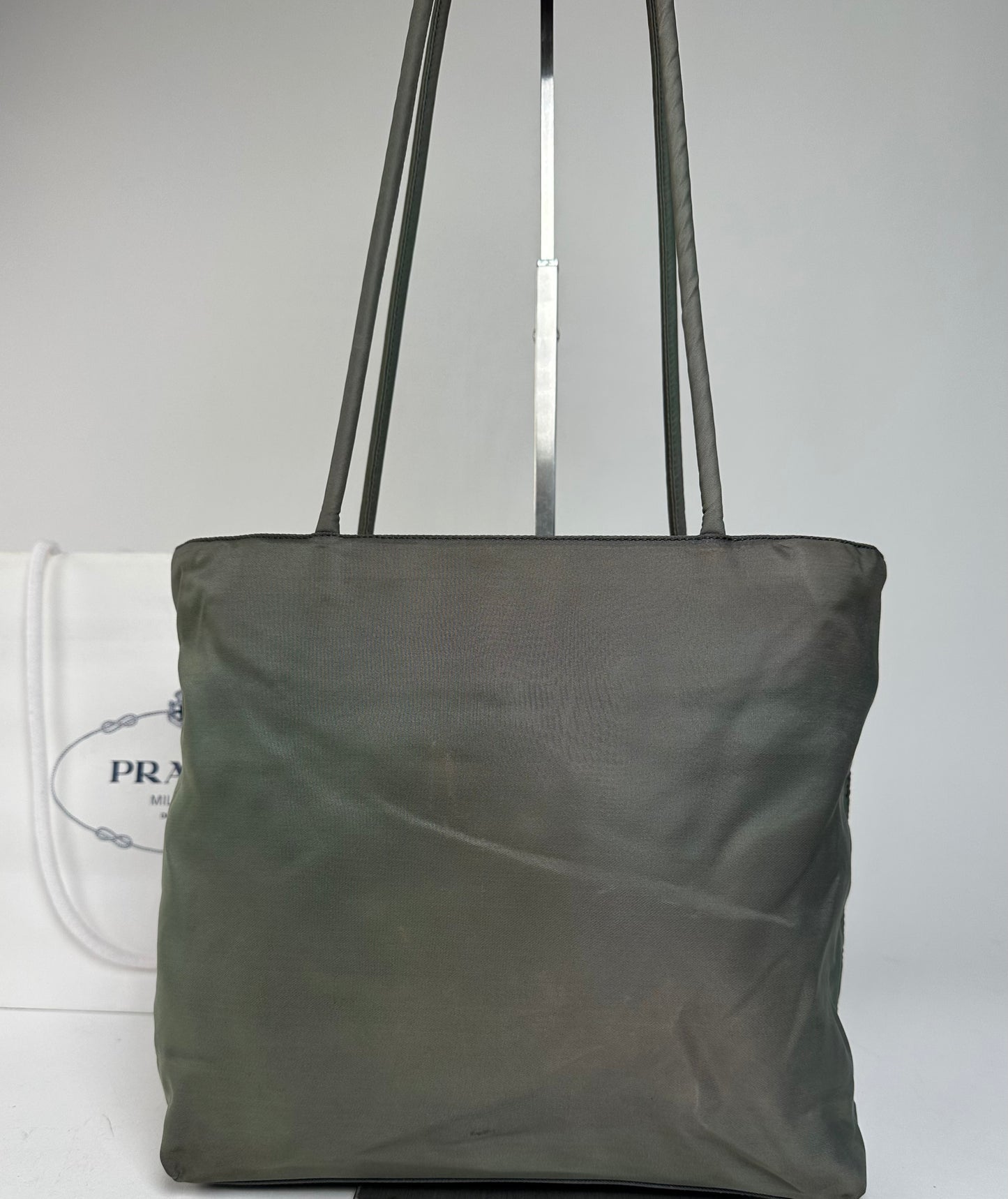 Vintage Prada Polyester Handbag Green