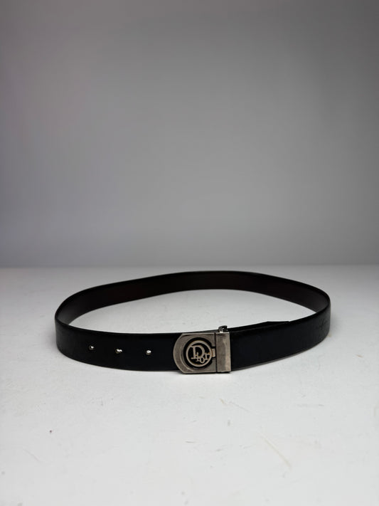 Vintage Dior Leather Belt black