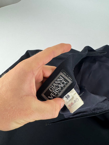 Vintage Gianni Versace Wool Skirt Navy 38/M