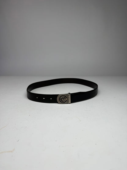 Vintage Dior Leather Belt black