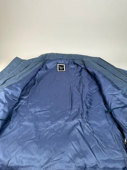 Vintage Dior Men's Cotton Coat Navy Blue L