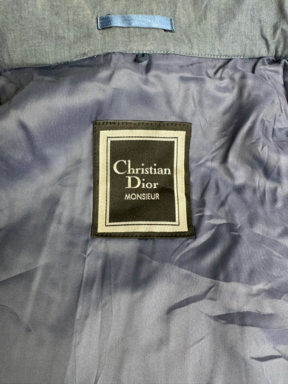 Vintage Dior Men's Cotton Coat Navy Blue L