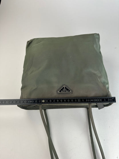 Vintage Prada Polyester Handbag Green