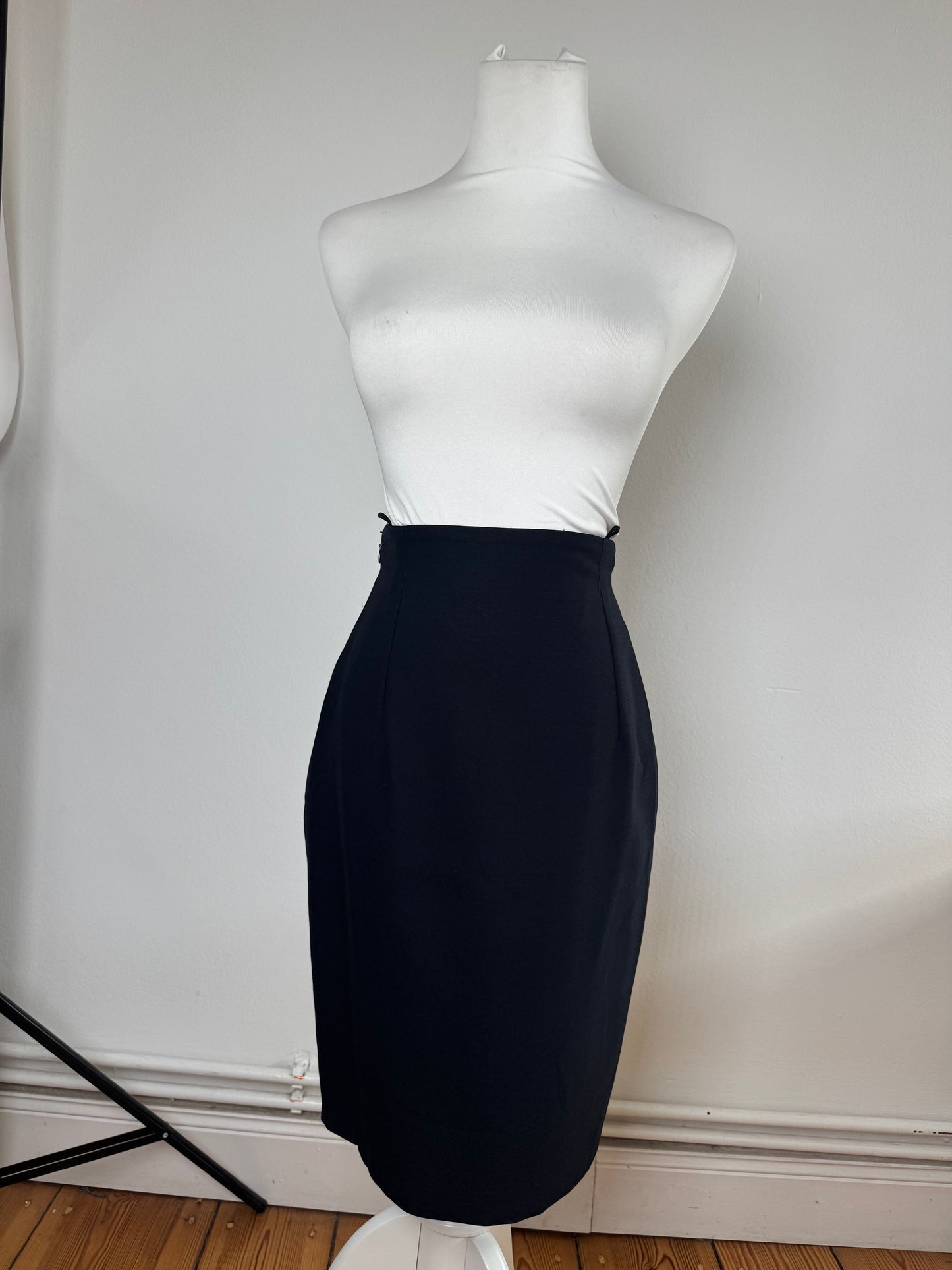 Vintage Gianni Versace Wool Skirt Navy 38/M