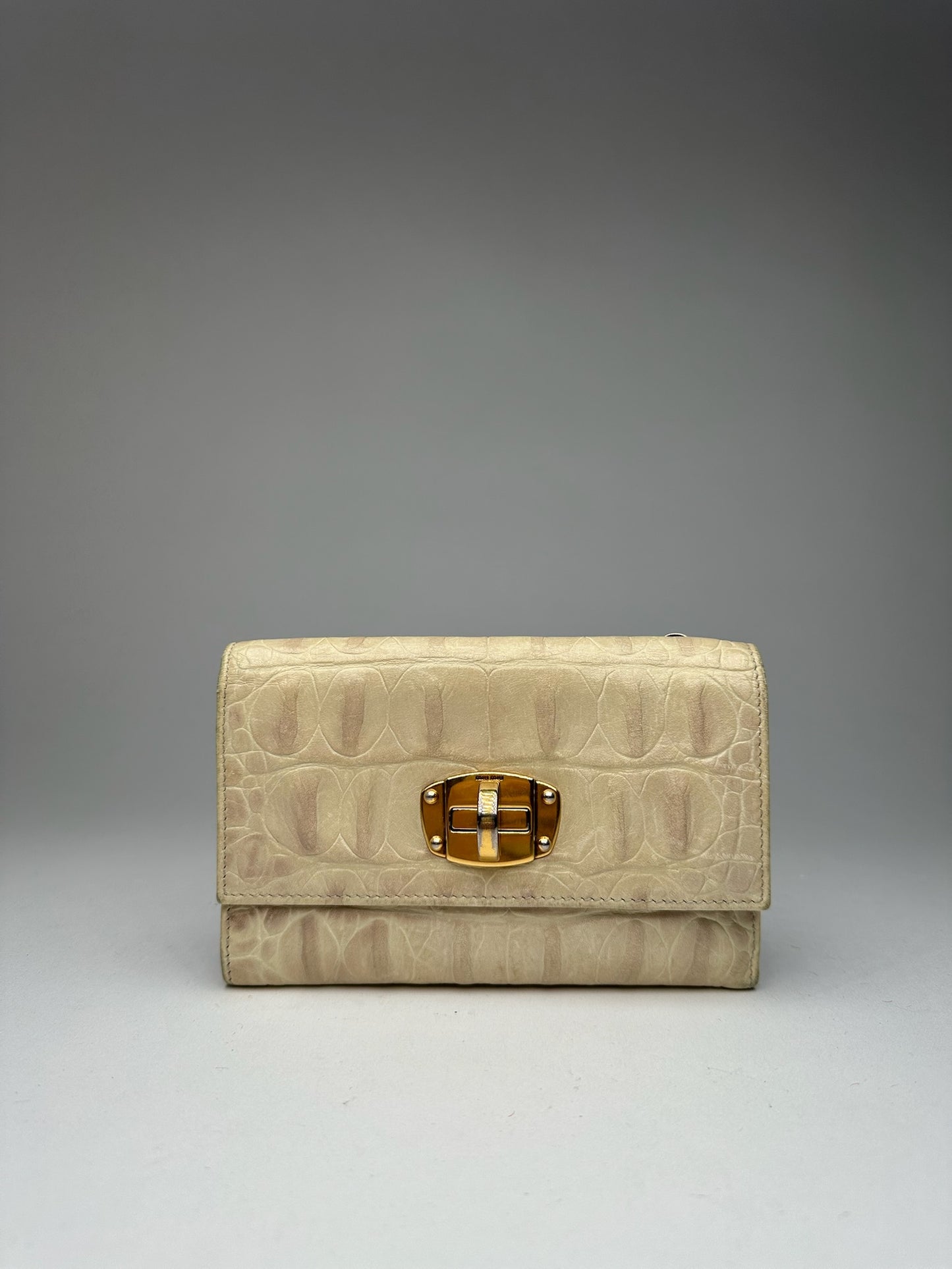 Vintage Miu Miu Leather Wallet White