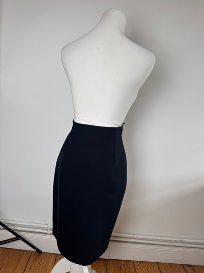 Vintage Gianni Versace Wool Skirt Navy 38/M