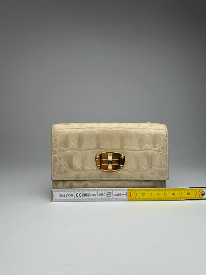 Vintage Miu Miu Leather Wallet White