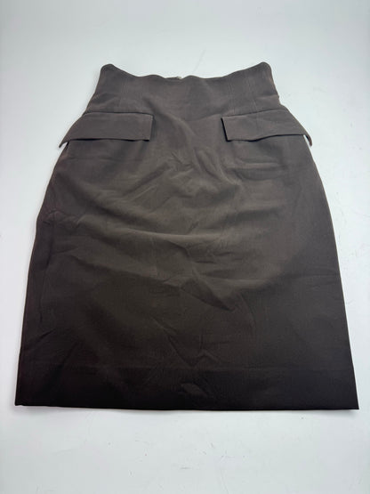 Vintage Dior leather Skirt brown M