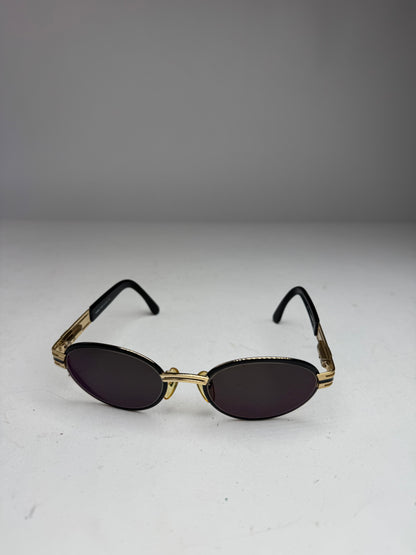 Vintage Fendi Sunglasses Black golden
