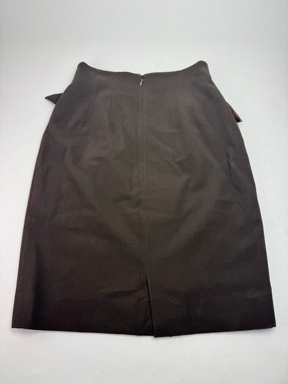 Vintage Dior leather Skirt brown M