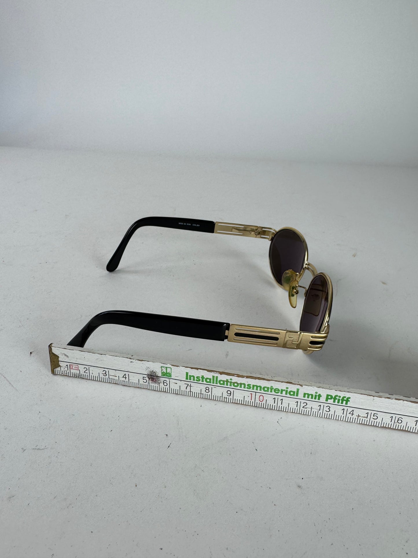 Vintage Fendi Sunglasses Black golden