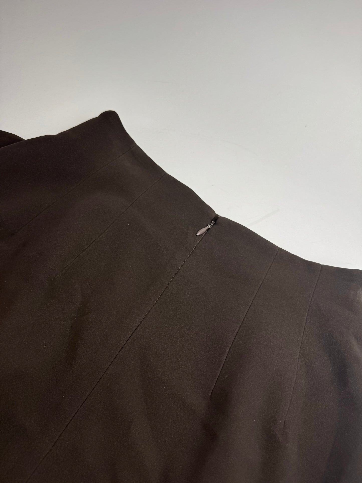Vintage Dior leather Skirt brown M