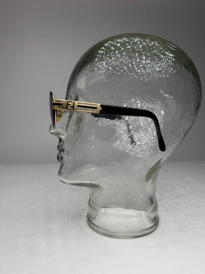 Vintage Fendi Sunglasses Black golden