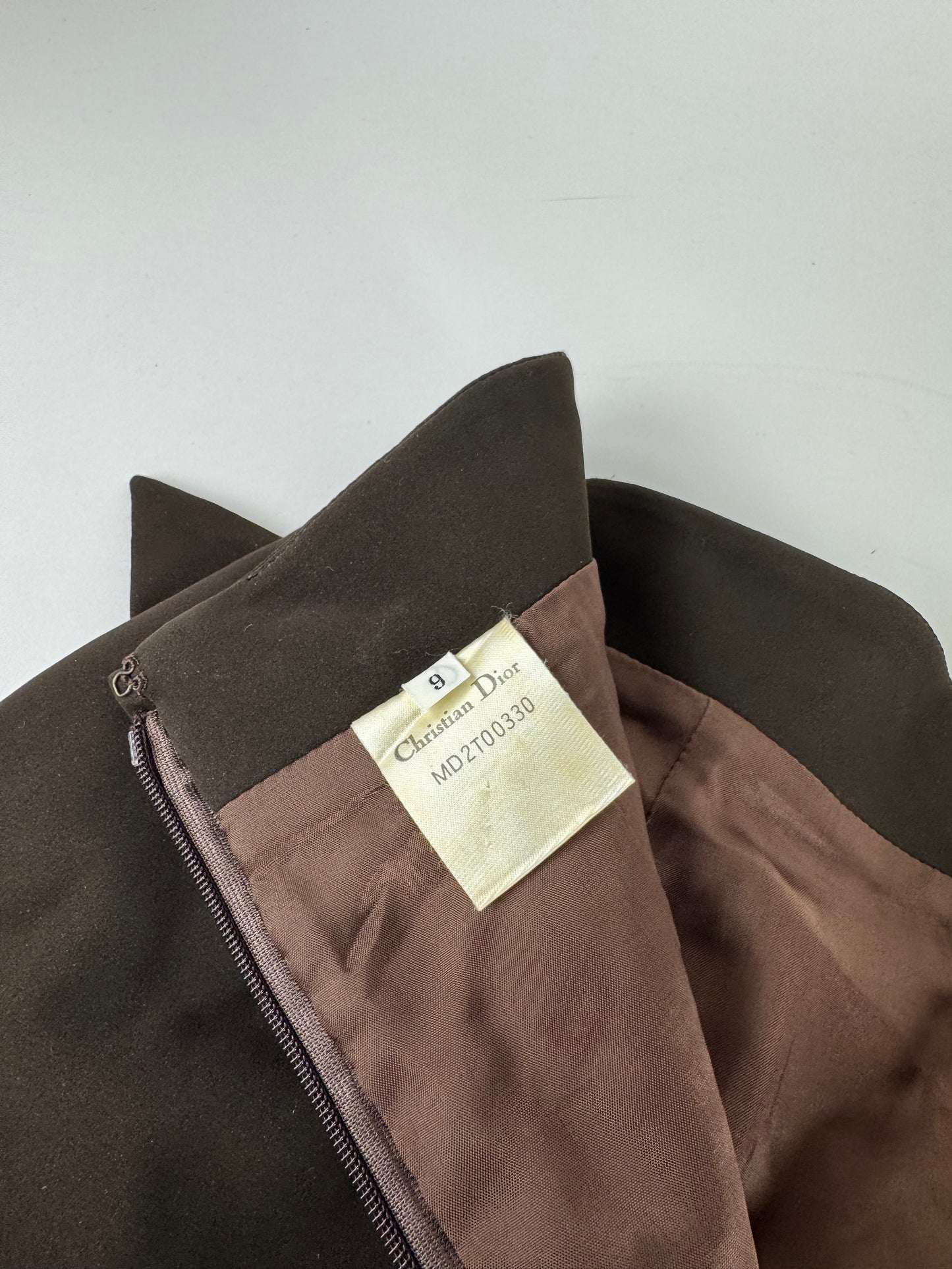 Vintage Dior leather Skirt brown M