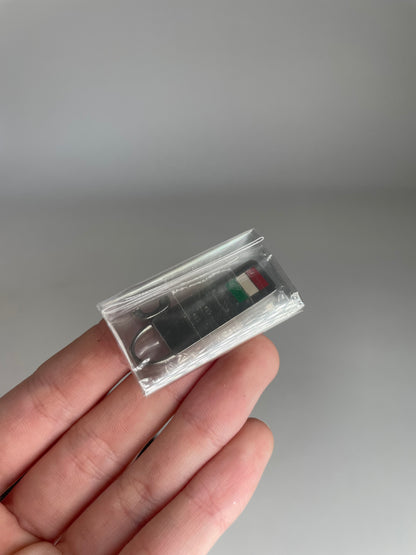 Vintage Celine Paris Leather Clutch Black Red