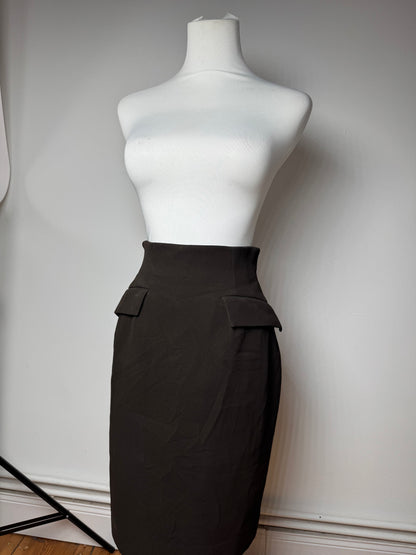Vintage Dior leather Skirt brown M