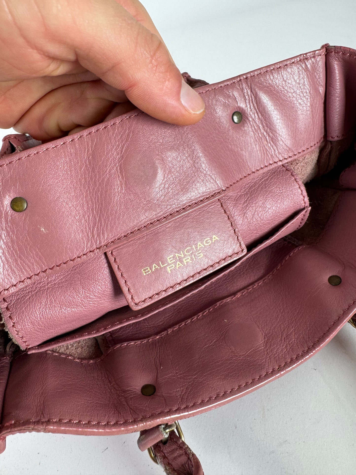 Vintage Balenciaga Mini City Bag Pink