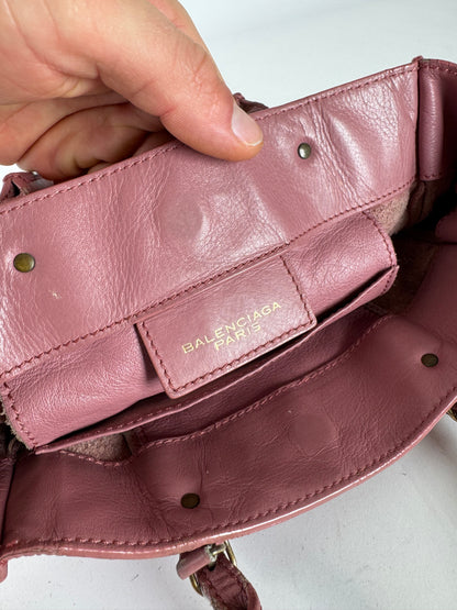 Vintage Balenciaga Mini City Bag Pink