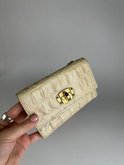 Vintage Miu Miu Leather Wallet White