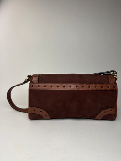 Sac vintage Chloé en cuir suédé marron
